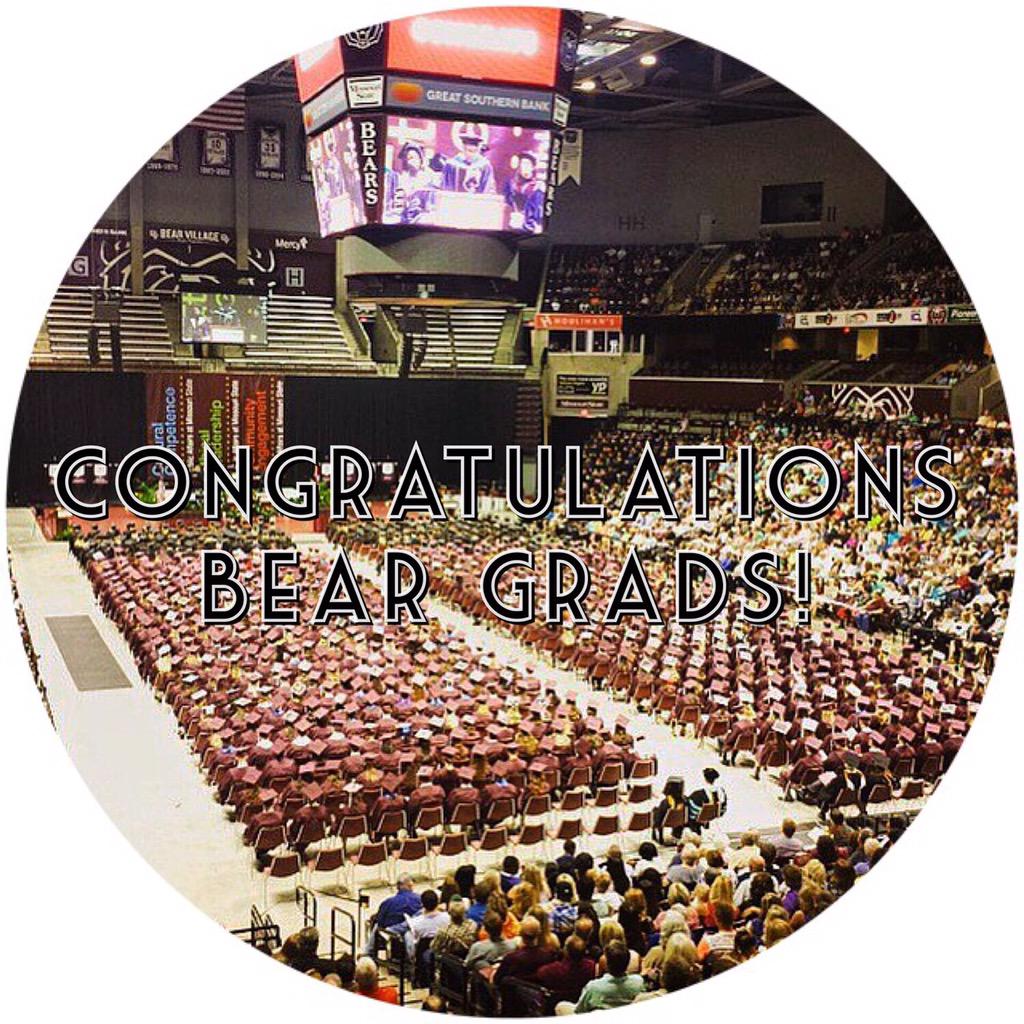 MSUBearVillage's tweet photo. Hoping all of our #BearGrads had a great Graduation Weekend! Congrats &amp; good luck in all you do! 🎓🐻#MoStateMonday http://t.co/HxK8o8Lzhw