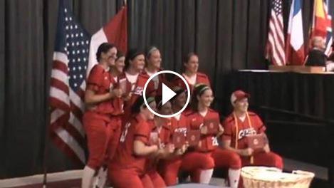 After getting knocked out of NCAAs, these <a href="/CentralSB1/">CentralSB</a> seniors graduated. Video at the <a href="/NFCAorg/">National Fastpitch Coaches Association</a> Facebook page.