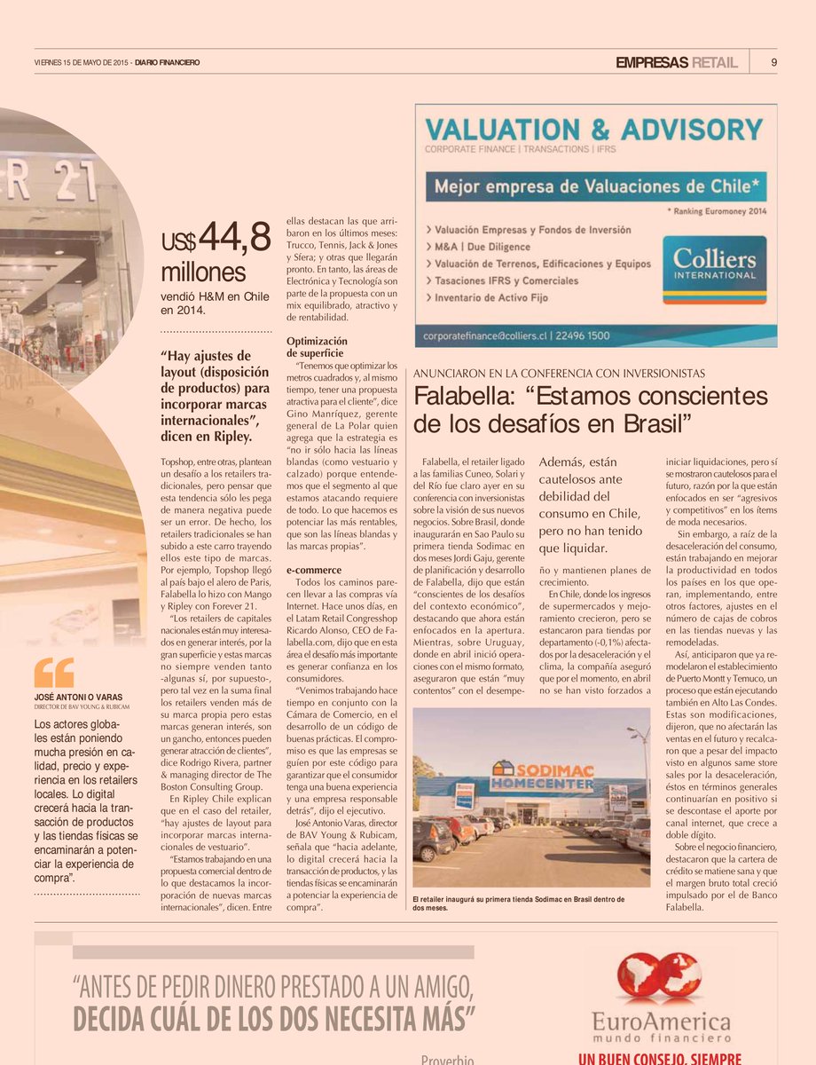 BAVLabYR's tweet image. Nuestro Director del #BAV en la publicación del @DFinanciero  sobre el nuevo retail bit.ly/1E8Zj7O