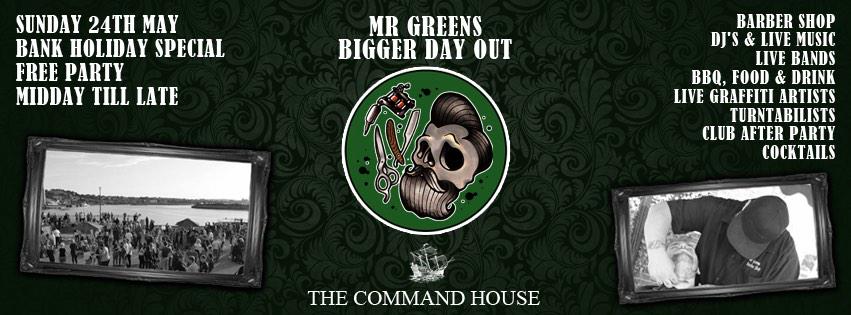 TheCommandHouse's tweet image. Who's excited to Mr Greens Bigger Day Out? It's going to be even bigger this year! This bank holiday Sunday!