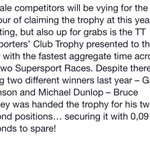 Photo by TT supporters club (@TTsupporters)