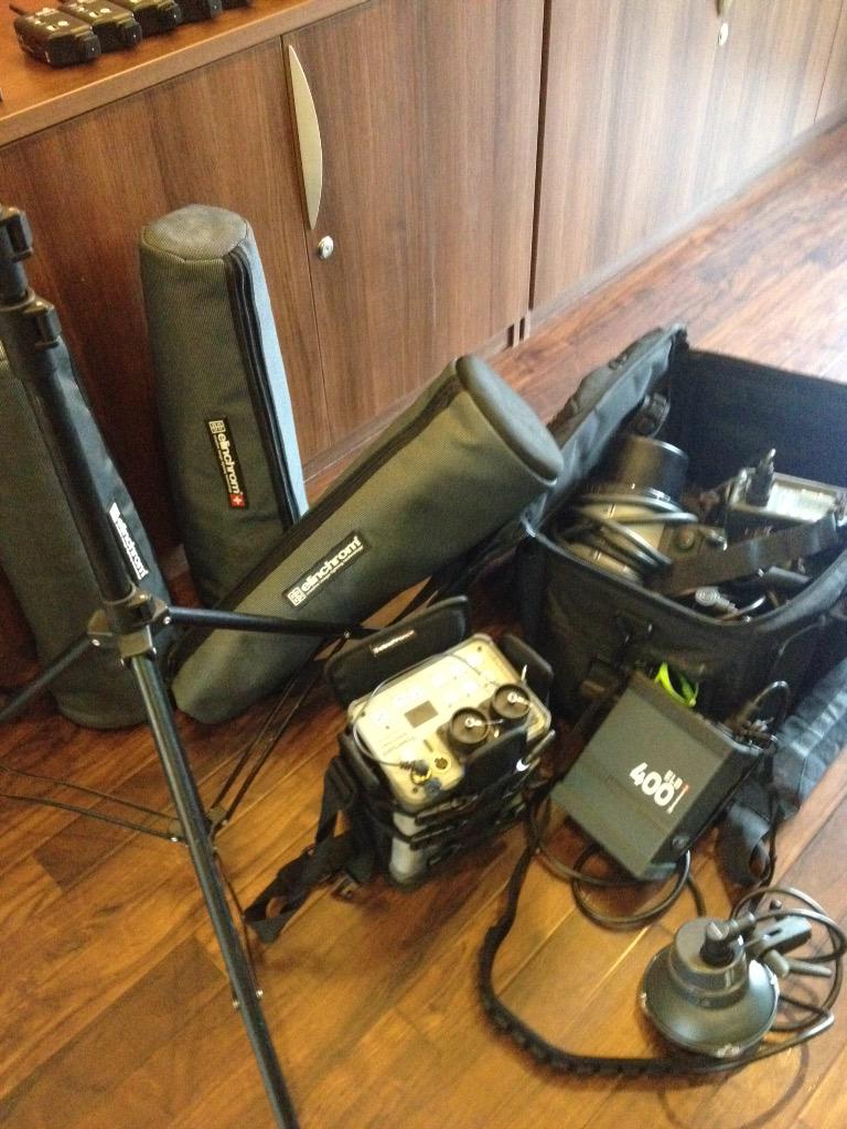 dougchinnery's tweet photo. Getting gear ready for today's workshop at Hodsock Priory. #shapethelight http://t.co/jheX6637dh