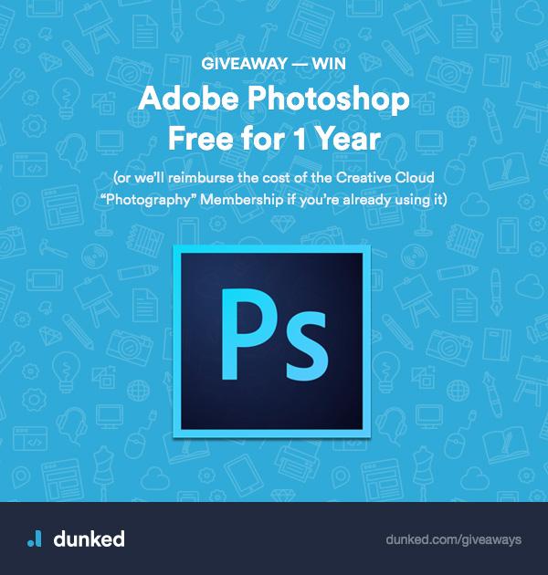 maxwebpl's tweet image. Giveaway: Win Photoshop free for 1 year courtesy of @DunkedHQ. Enter for your chance to win  dunked.com/giveaways?utm_…