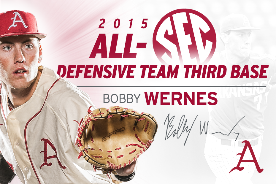 RazorbackBSB's tweet photo. Congrats to @ZachJackson32, @Kamckinney11 and @bobbywernes on 2015 All-SEC honors!

Details > http://t.co/KTwLaCrs7r http://t.co/kzrOfRWlAh