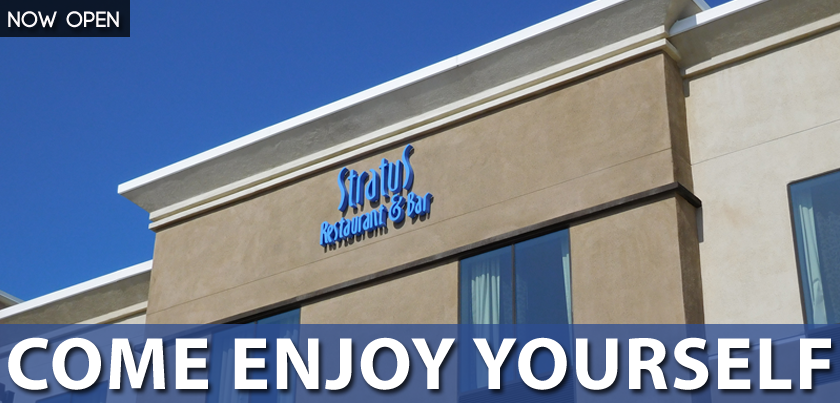 StratusCA's tweet photo. Come #EnjoyYourself at Stratus Restaurant &amp; Bar! Don’t forget that we’re located inside of the #HolidayInn #Carlsbad. http://t.co/583ABTUFV9