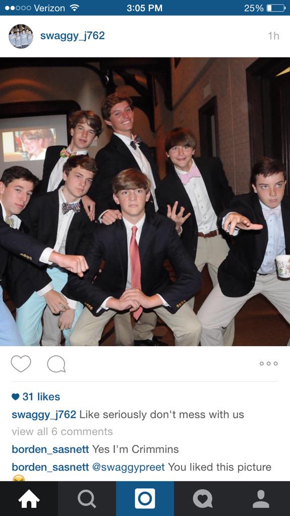 When your brother is graduating 8th grade and posts an insta 😹