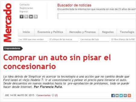 somossimplicar's tweet photo. ¡No te pierdas en @revista_mercado >> la entrevista exclusiva a @ecalcarami, nuestro CEO y Co-founder en #Simplicar! http://t.co/NIBcY8UHvw