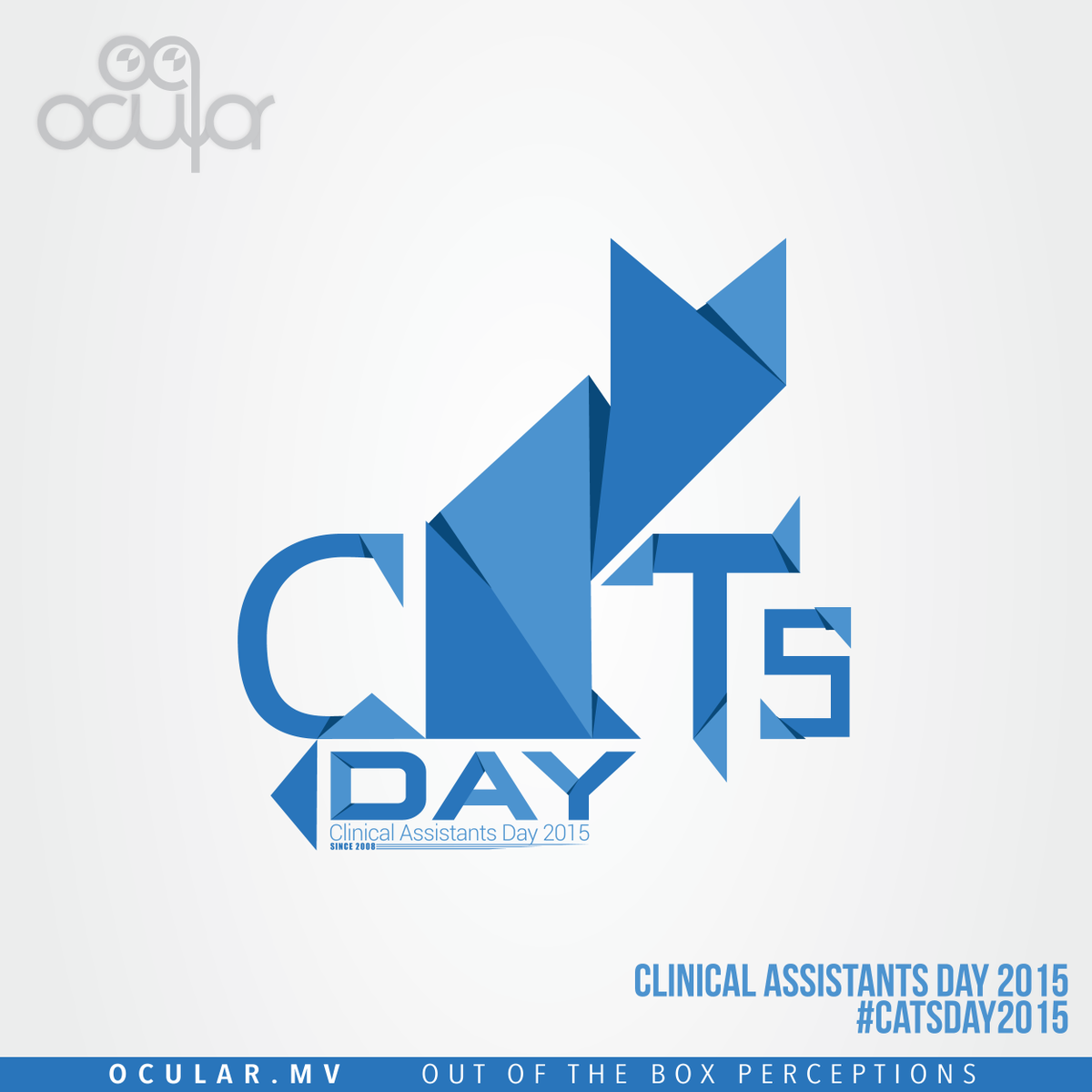 Ocular_mv's tweet photo. Logo designed for Clinical Assistants Day 2015 - IGMH
#CATsDAY2015 #logo #CATs #Design #OcularMV #Clinical #Assistant http://t.co/MxLlk5DtYV