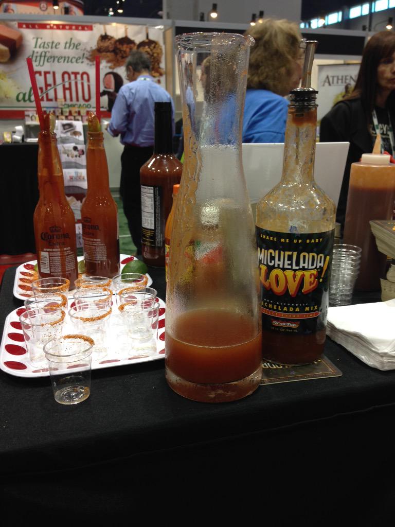 erinmbassett's tweet image. It's a big hit!! @Ketchonfire michelada love!