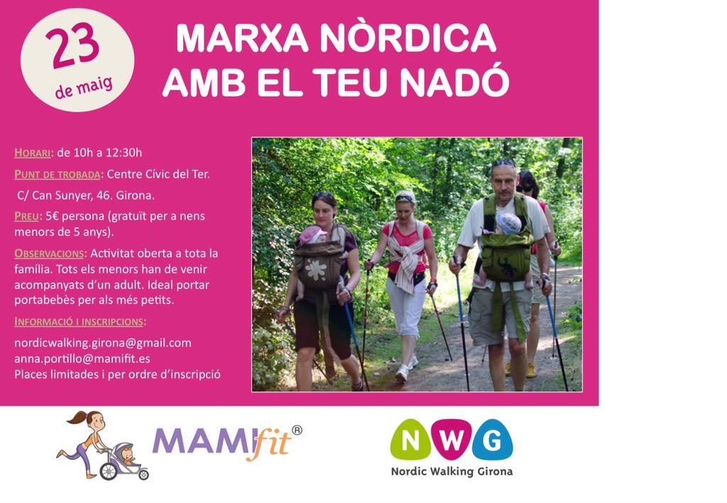 MAMIfitGirones's tweet photo. T'apuntes? #NWG #NordicWalk #Girona #MAMIfit #Nadons #MarxaNordica http://t.co/UfUxZ0dyES