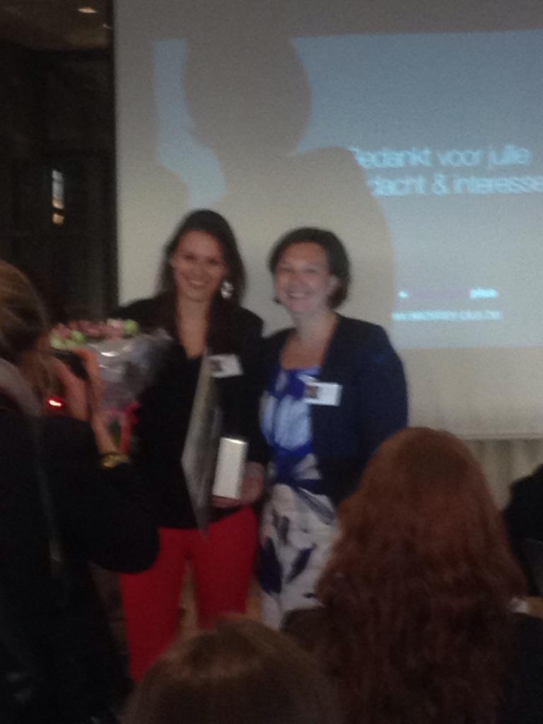 Proficiat Stéphanie Cools!!! Young potential 2015 regio Gent! #YPAward #secretaryplusbe