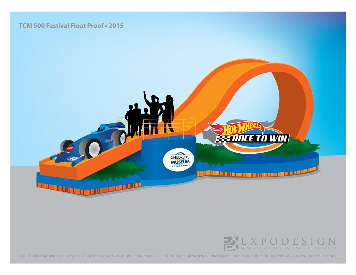 TCMIndy's tweet photo. Great news! Thanks to @500Festival &amp; @expodesigners, @TCMIndy will join the #500Festival Parade w/ an all-new float! http://t.co/CKy6rmxCmd