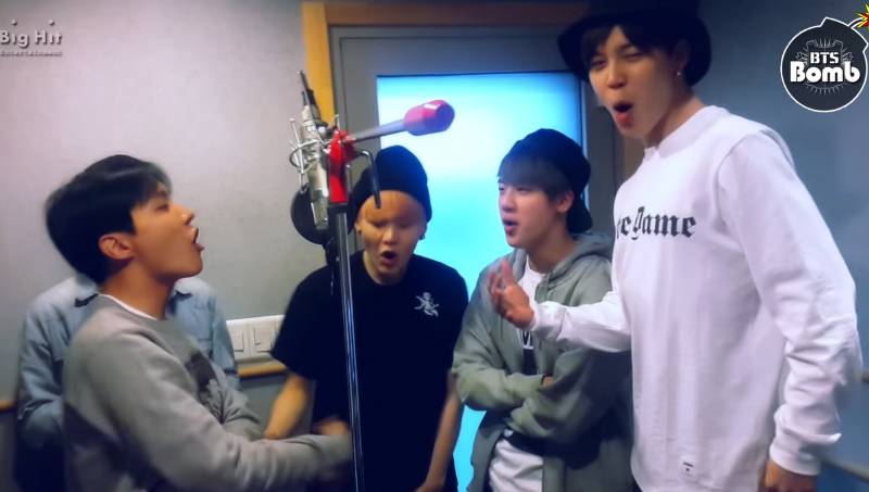 allkpop's tweet photo. BTS (Bangtan Boys) chant together in recording of 'I Need U' chorus http://t.co/3DqlP7XeuA http://t.co/WEN224Vsy2