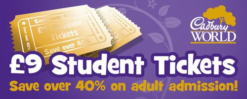 Cadbury World #student tickets are £9 in June! Celebrate the end of exams &amp; save over 40% bit.ly/CadburyWorldSt…