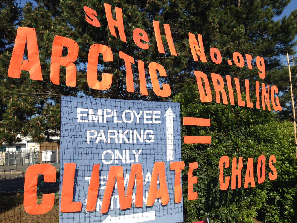 PriceofOil's tweet image. Blockade setting up for the long haul. #ShellNo #YouShellNotPass