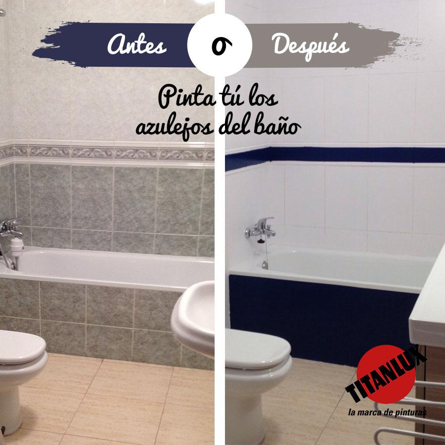 Cómo pintar azulejos baño antes y después?