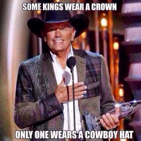 CloydRivers's tweet photo. Happy Birthday to the King of Country Music. All hail King George. Merica. http://t.co/b9sIuit4mv