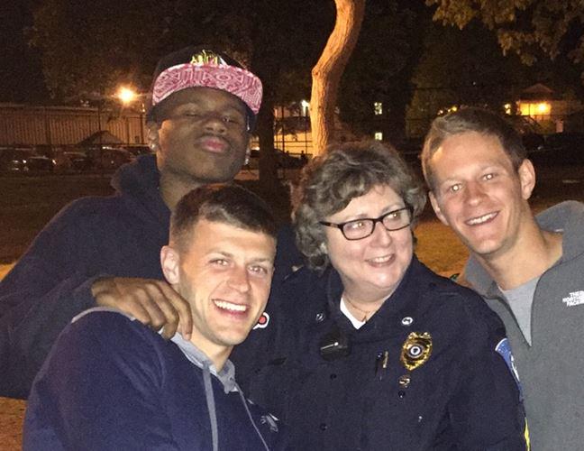 AssumptionUDPS's tweet image. Sgt. SanMartino with seniors Friday night #ACClassof2015