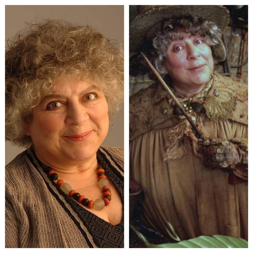 May 18: Happy Birthday, Miriam Margolyes! She played Professor Pomona Sprout in the films. 