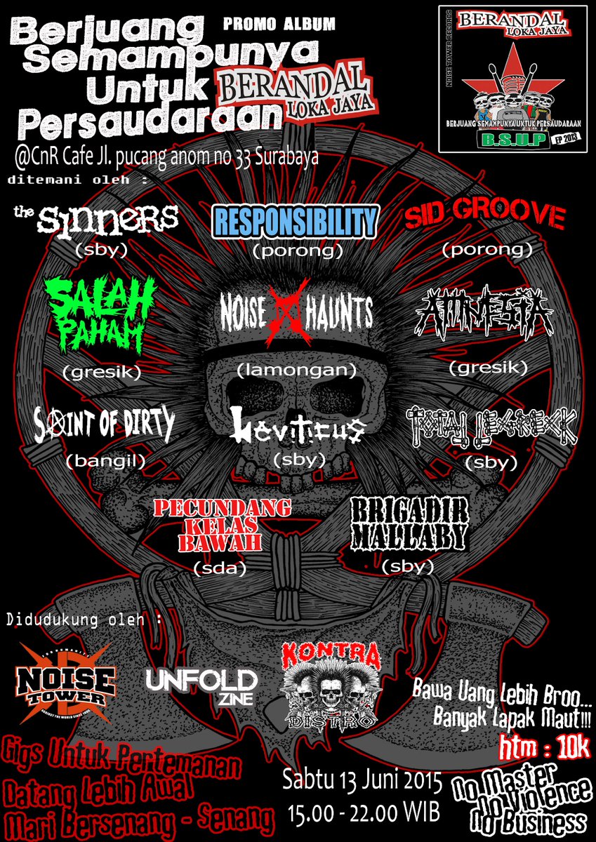 Sampai jumpa 13 Juni 2015 @CnR cafe pucang anom 33 Surabaya