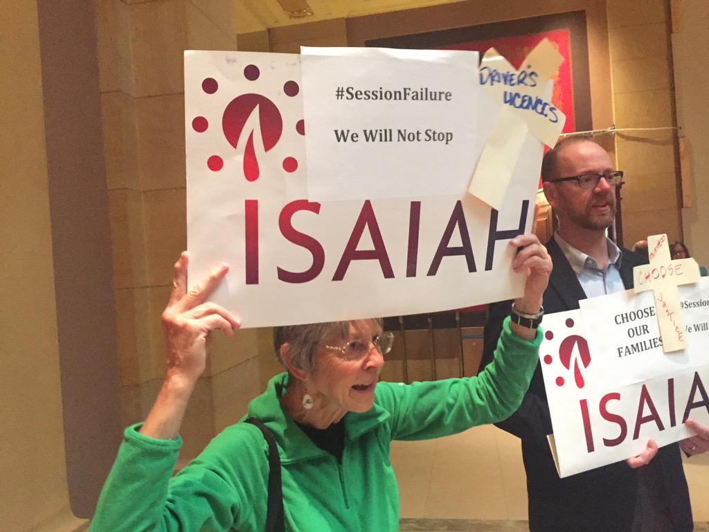 BAnderson319's tweet photo. .@ISAIAHMN leaders here again on the final day declaring #Sessionfailure for our families #mnleg http://t.co/FCMUk12o0p