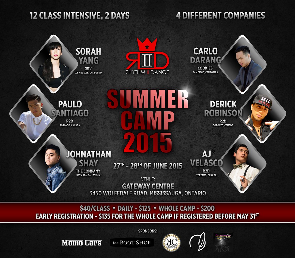 June 27-28 come dance w/ local choreographers and international ones from COOKIES GRV AND COMPANY. DONT MISS OUT!!!