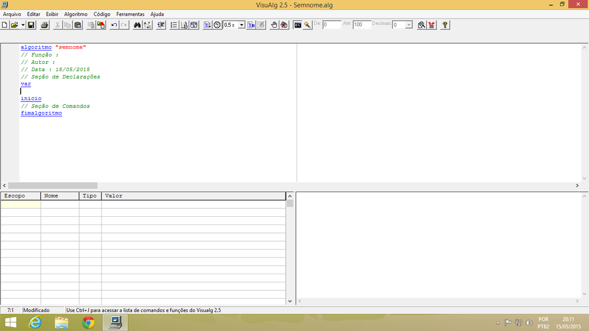 portrasdocodigo's tweet image. Vamos aos trabalhos
#PartiuProgramar #Visualg #sqn  #Mito #UniBH #TI