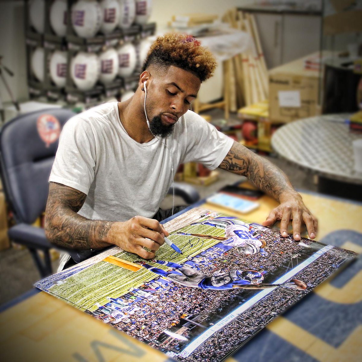 obj's tweet image. FOLLOW @steinersports &amp;amp; RETWEET to enter to win this signed photo
