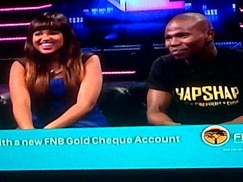 Mokgajwa's tweet photo. #BBMzansi #bb2tv my favourite high class couple at @vuzutv @VEntertainment eishhhh http://t.co/m60A0tGaUJ
