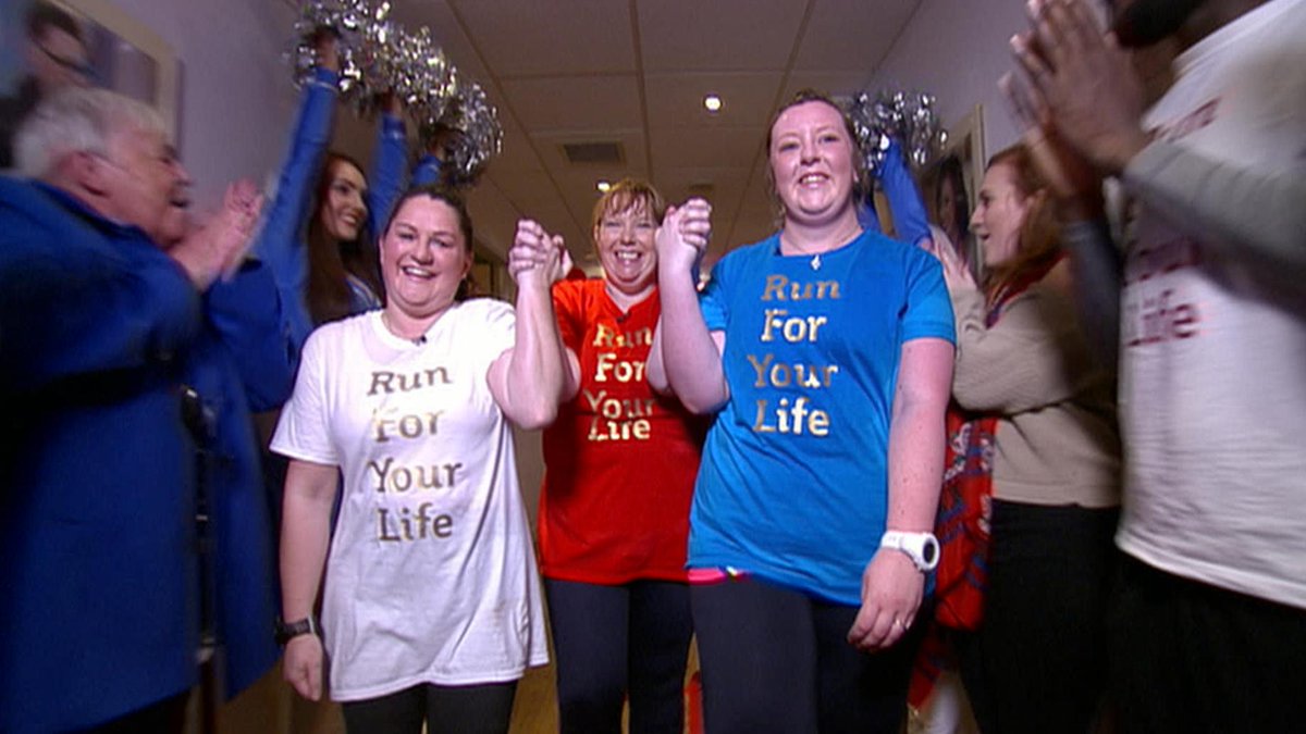 thismorning's tweet photo. WELL DONE to our girls for running their 5K today! We're so proud #RunForYourLife What's next? http://t.co/rR2UDZOLlL http://t.co/i29qN5G6oR