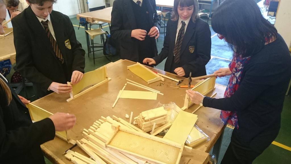 CaldiesECO's tweet image. After school beekeeping session 2: Bigger &amp;amp; more productive audience. Well done Junior Beekeepers #supers #broodframe