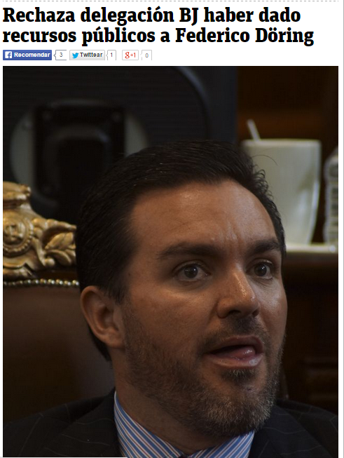 taller2006's tweet photo. Al parecer hay una denuncia X uso de recursos d la @DelegacionBJ para la campaña de Döring ¿Tú que crees? #FelizLunes http://t.co/X0edcxdfR0