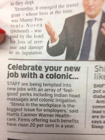 We are glad to see some #companies take their #employee #wellbeing seriously! #Extraperks #colonic @MetroUK
