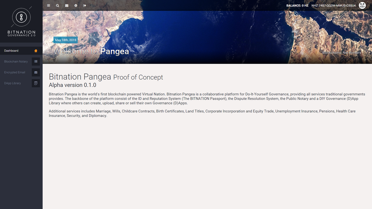 The_Blocknet's tweet photo. We're super excited to see our partner #Bitnation's alpha app, #Pangea, get its alpha release! @mybitnation #blocknet http://t.co/4LNLbWvV74