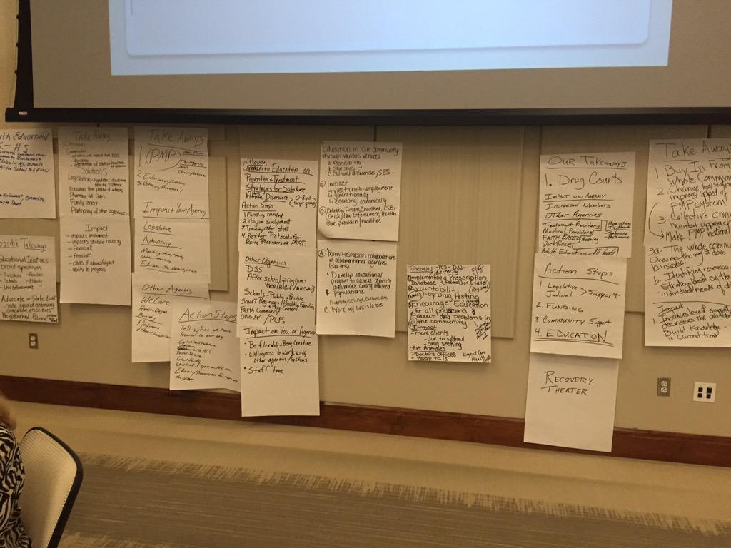 DrugFree_MHC's tweet photo. Lots of great ideas being discussed here!! #DFMHC http://t.co/c4xZS6A0qV