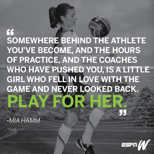 espnW's tweet photo. .@MiaHamm delivering your weekly dose of #MondayMotivation. http://t.co/UfTYDKe39Z