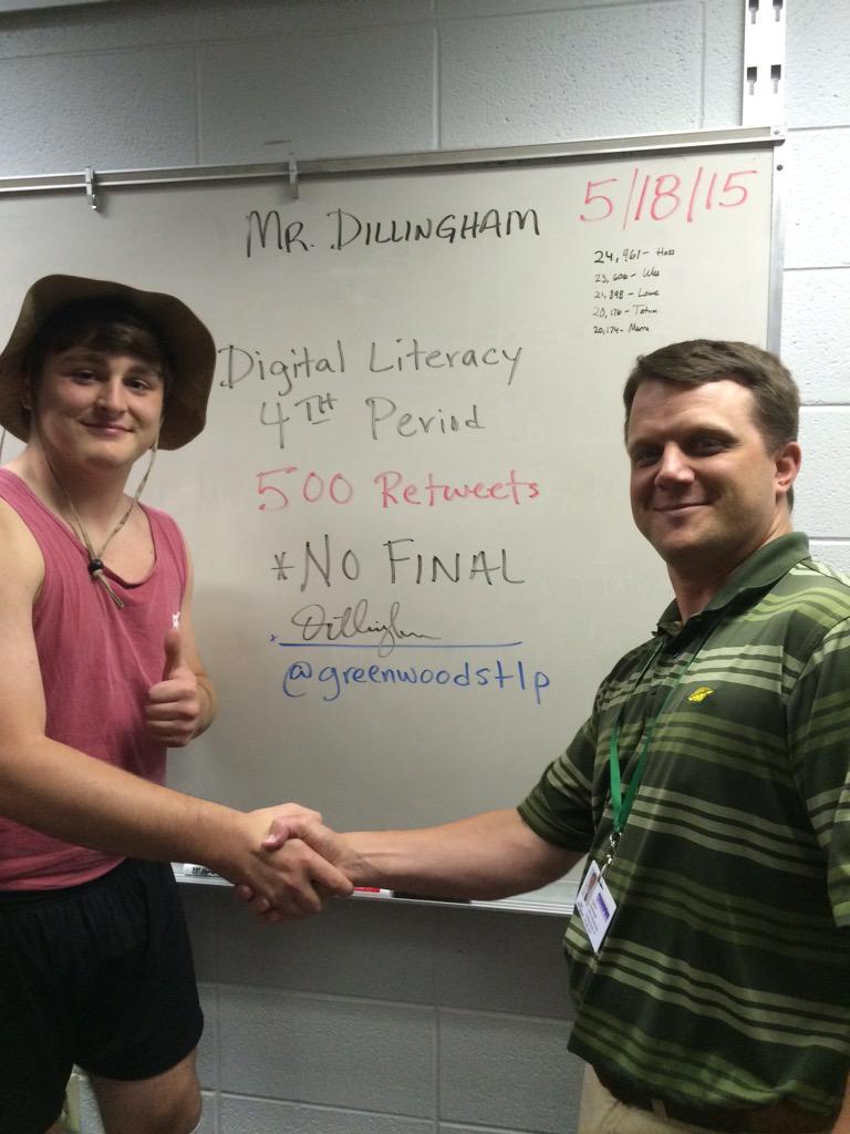 ghsgatortv's tweet photo. 500 retweets equals no final for 4th period Digital Literacy - Dillingham. Bring it on GHS. http://t.co/sknFRO9hXy