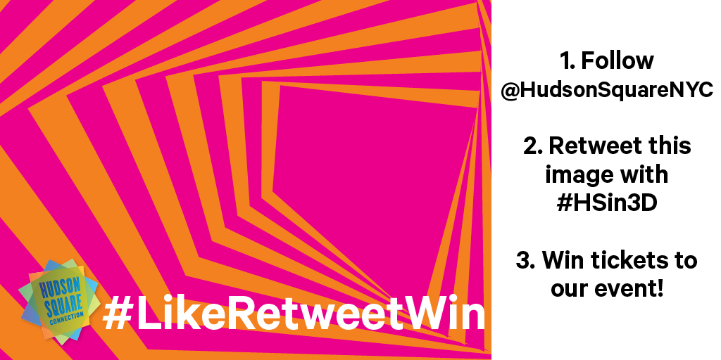 HudsonSquareNYC's tweet photo. Want to win a pair of tickets to #HSin3D? All you have to do is follow the directions below! #LikeRetweetWin http://t.co/E16uEKKFNM