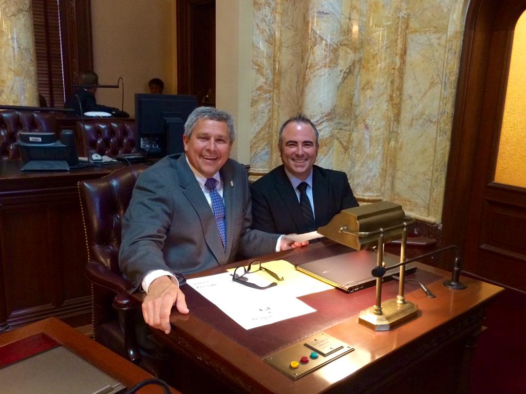 Getting ready for the NJ Legislative Resolution for the SOY award with Senator Bateman! <a href="/NJASANews/">NJASA</a> <a href="/KipBateman/">Senator Kip Bateman</a>