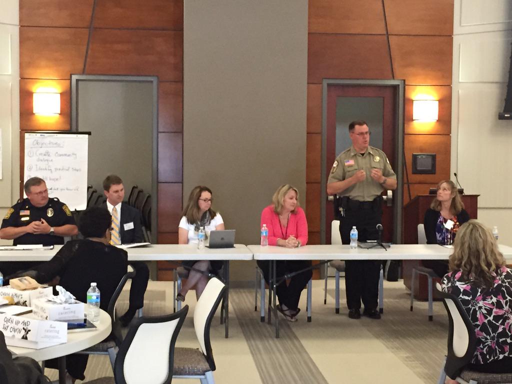 DrugFree_MHC's tweet photo. We're now engaging in a panel discussion with some of our local community leaders. #DFMHC http://t.co/rybA5lJXPN