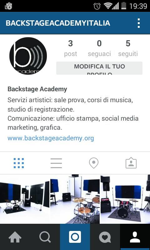 Siamo sbarcati anche su <a href="/Instagram/">Instagram</a>! Se volete seguirci cercate backstageacademyitalia. Vi aspettiamo!