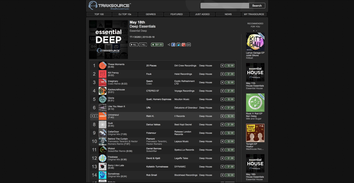 traxsource's tweet photo. Here's your Essential #DeepHouse fix... NEW &amp; Fresh beats right here http://t.co/1vkKv5fskH http://t.co/lLuobomHXh