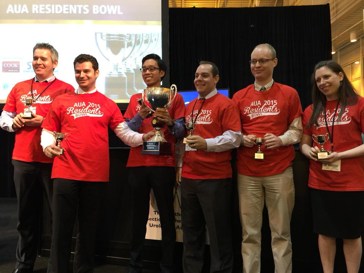 AmerUrological's tweet photo. Congratulations to the Northeastern Section! #AUA15 Residents Bowl Winners! http://t.co/LJVGCBZwj5