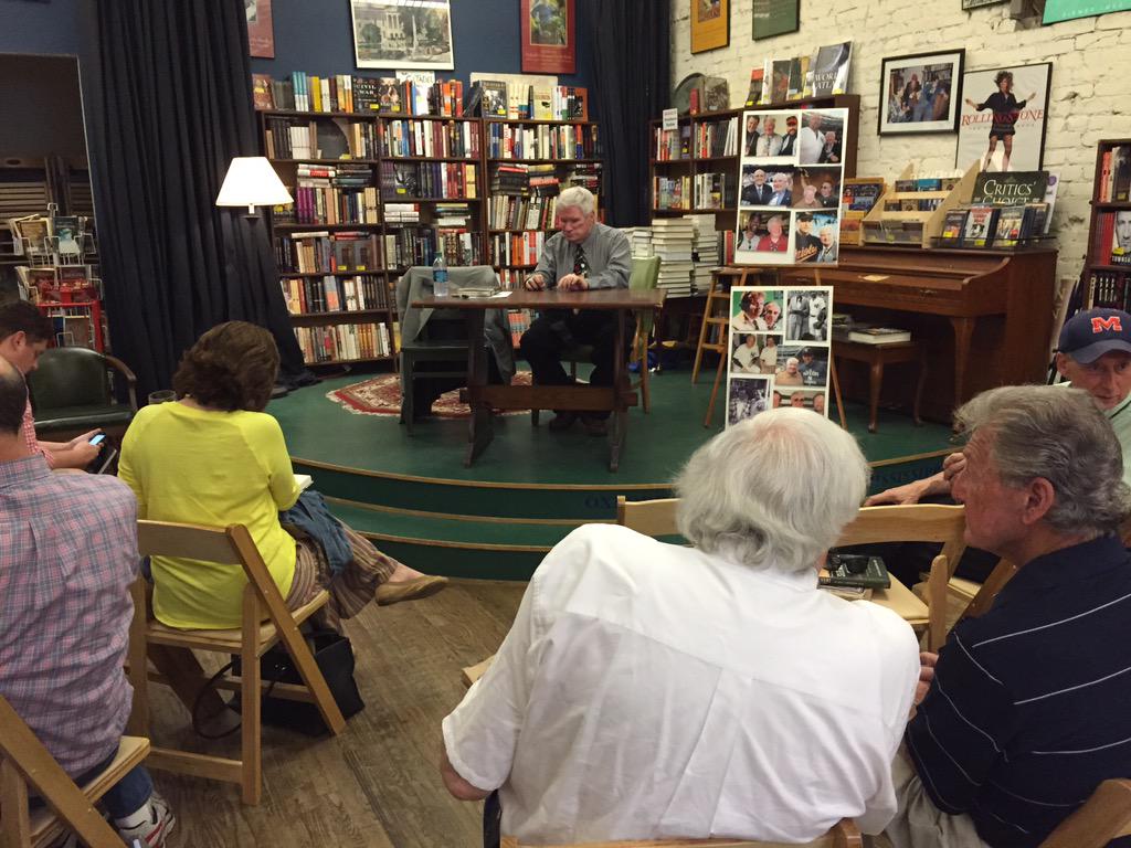 SeeingHomeBook's tweet photo. A nice crowd, incl. #Yankee Jake Gibbs, came out for the #SeeingHome event @SquareBooks in Oxford, MS @GalleryBooks http://t.co/8WFBol0Zj0