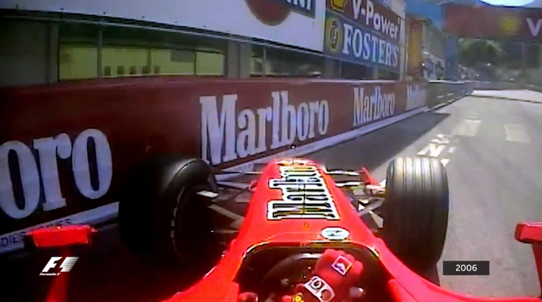 F1's tweet photo. "Just ran out of road" - Schumacher after #MonacoGP qualifying in 2006. Full story &amp; video >> http://t.co/qdIemiD5Nq http://t.co/J3E0pC1jMv