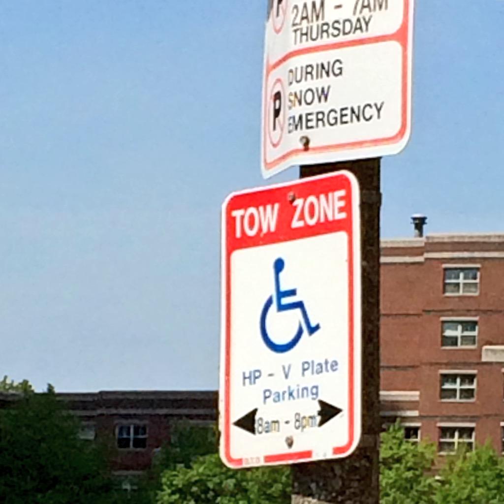 Bw construction, confusing signs &amp; abuse, finding accessible parking is hard. Let's make it better! #boston mapathon