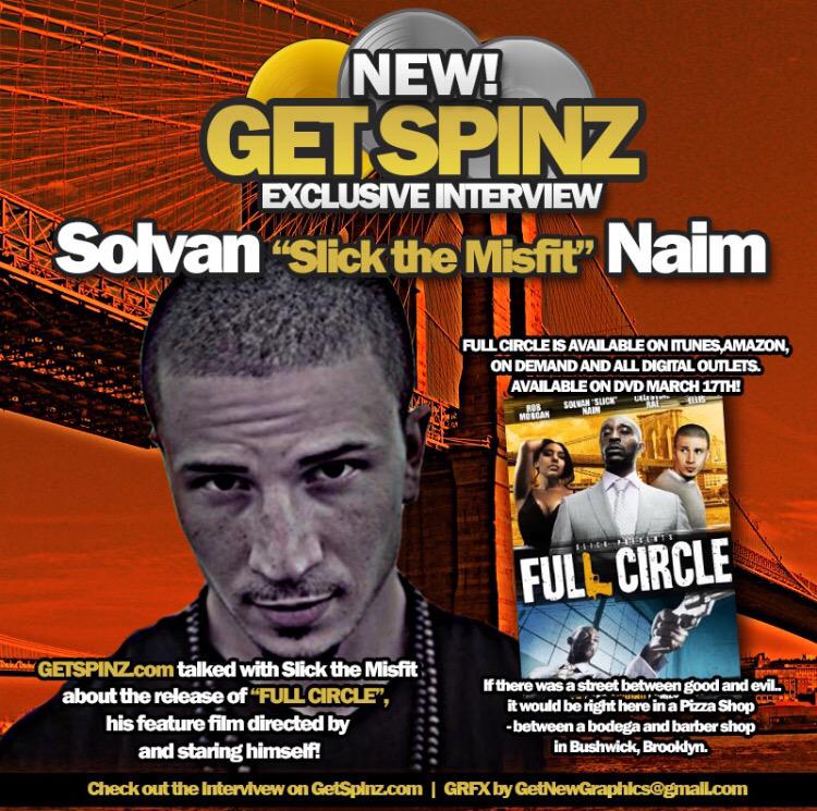 GetNewGraphics's tweet image. Promo Design for @Getspinz interview with Slovain Naim, Director of Movie "Full Circle".