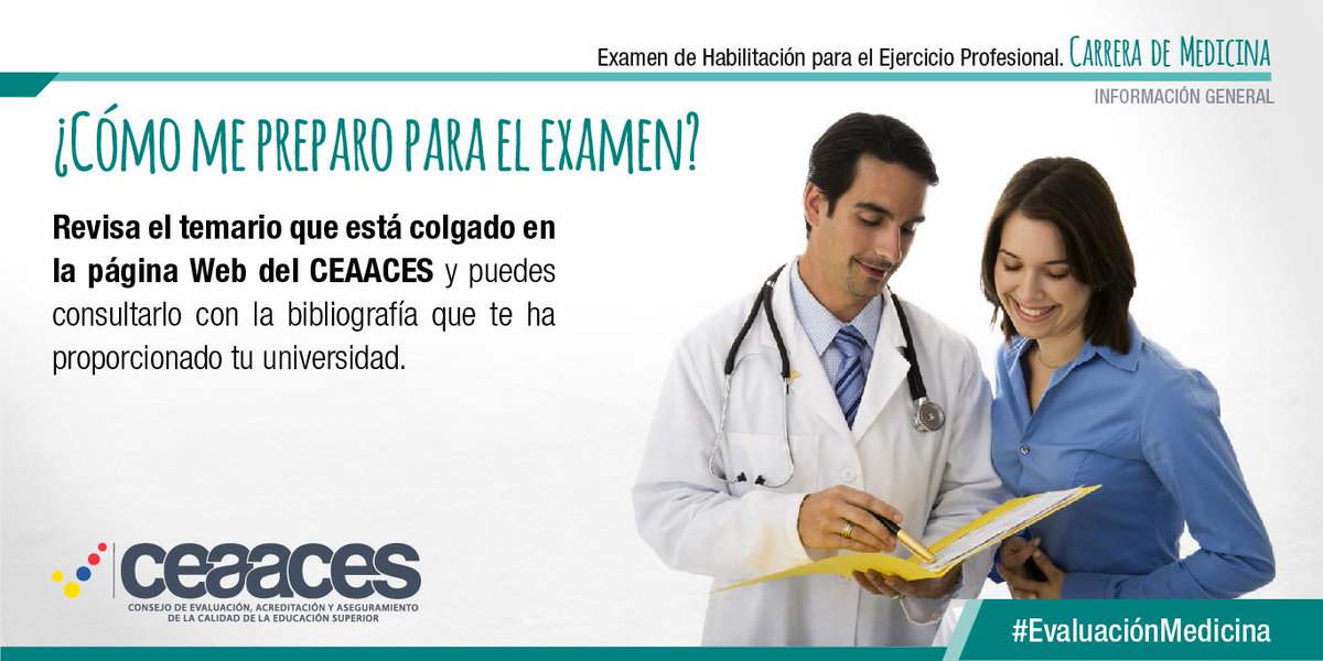 Caces_Ec's tweet photo. Revisa el temario para el examen #EvaluaciónMedicina y prepárate.
http://t.co/0l9fRaFyaA http://t.co/vqRCicEzze