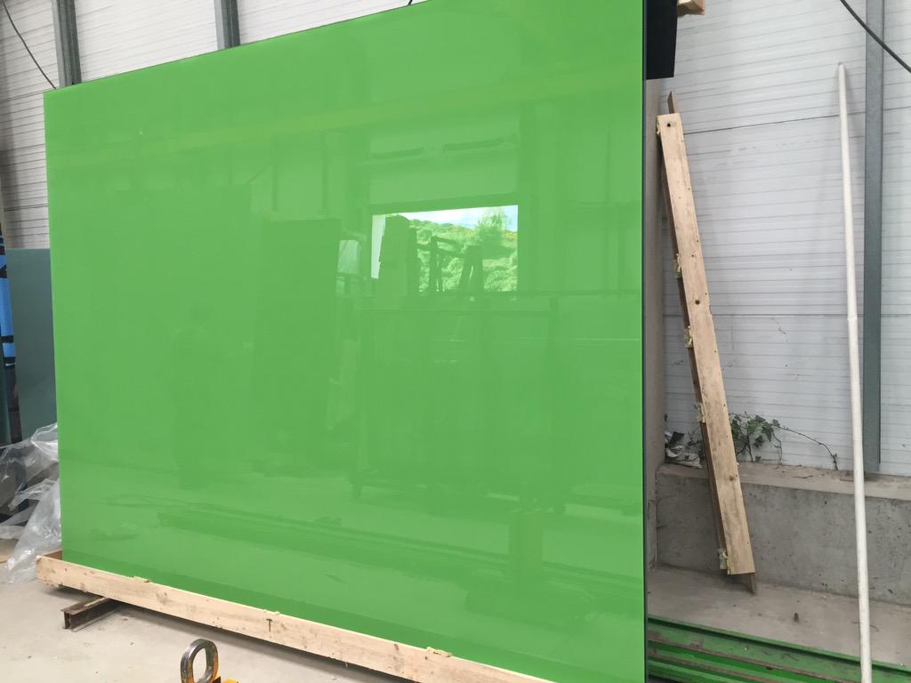 carlenglass's tweet photo. Check out our new arrival.... Green luminous #lacobel in stock now. Perfect for walls, wardrobes and so much more. http://t.co/Ag5NiBQQN9