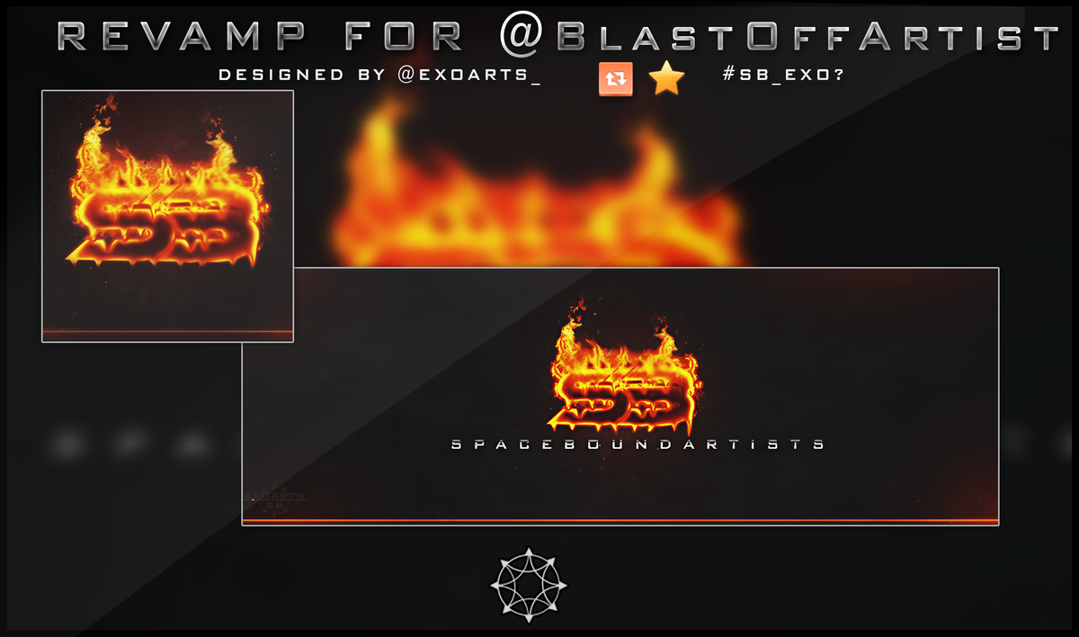 iFlowCreations's tweet photo. Revamp for @BlastOffArtist #SB_Exo?
fourth for #BOADRC @SpaceBoundClan @DivaFevah @ReaIizee @SBJakeey @CabRoDesigns http://t.co/kNX9TAR7Bm